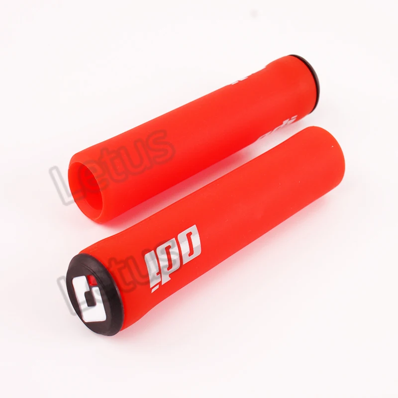 ODI 1 пара Упоры для рук на руль велосипеда силикагель для детей MTB руль ручка мягкий горный велосипед ручка бар ручки велосипед аксессуары детали - Цвет: Red-1pair