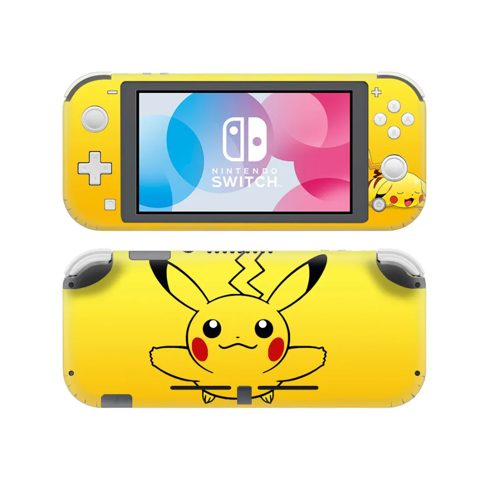 Pokemons Pikachus игровая наклейка для nintendo Switch Lite консоль и контроллер протектор Наклейка выключатель Lite виниловая наклейка s