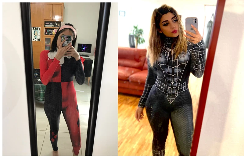 OEING 3d Adult Cosplay Bodysuit Comic Movie Costume Spider Iron Women Printing Skinny Long Sleeve Jumpsuit Slim Casual Pants -Zentai shop online H74d65cb457684597b82eaaa91d15318c7.jpg