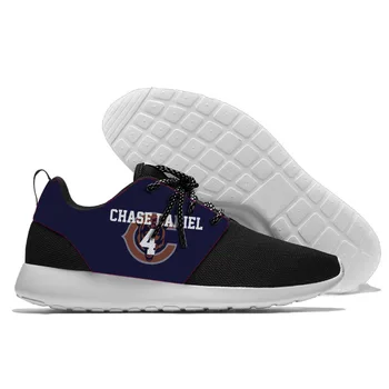 

2018 Men and women light weight Walking Shoes Chicago players Chase Daniel and Sam Acho logo summer Confortable running shoes