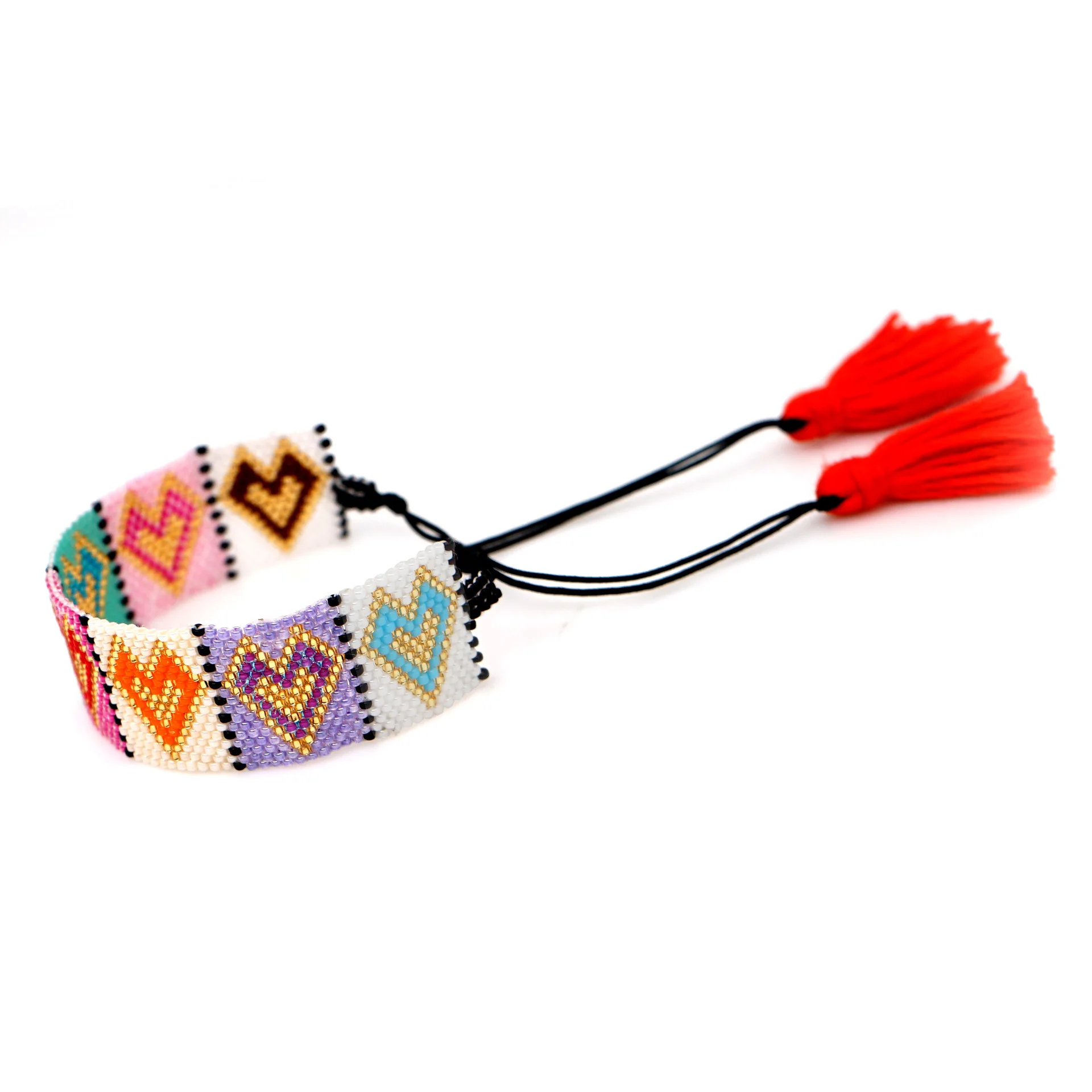 Богемный браслет в форме сердца MIYUKI Love Pulseras Mujer Moda, женские браслеты-манжеты Bileklik, украшения для влюбленных, подарок для влюбленных