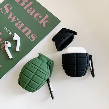 

Bluetooth earphone Case for Airpods pro Silicone cute accessories for airpods 1 2 3 protection cover cartoon 3D Bomb design