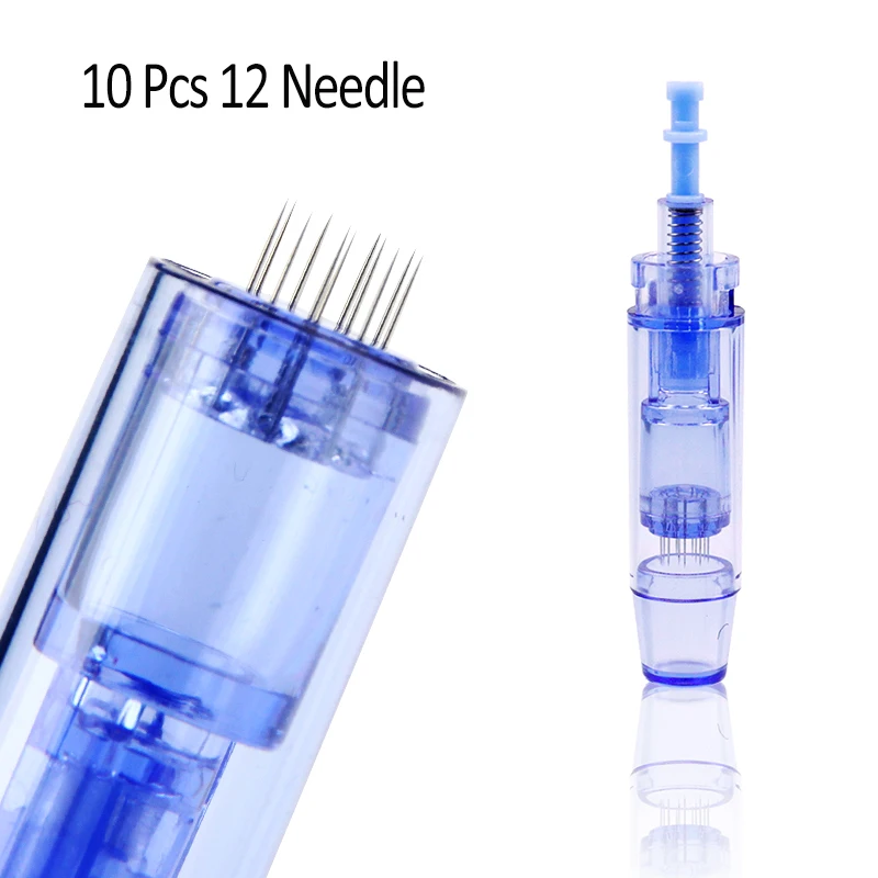 12 Pin 10pcs Горячая беспроводной Dr.Pen Ultima A1-W Dr.Pen ручка BB светящийся набор профессиональное косметическое оборудование Полуперманентная вышивка Татуировка пистолет - Цвет: 12 Pin 10pcs