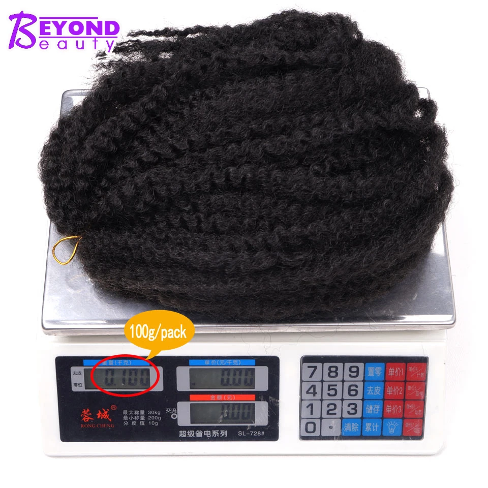 Afro Marley Braids Kinky Curly Synthetic Hair Ombre T1B Bug Crochet Braids Jumbo High Temperature Fiber Hair For Black Women