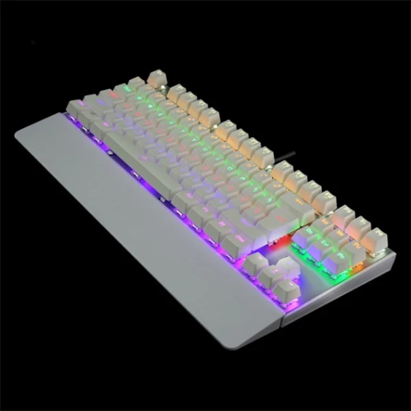 Новая игровая механическая клавиатура с подсветкой USB Проводная 26 клавиш анти-ореолы игровая клавиатура 999