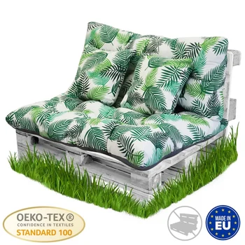 

Casahorra pallet backing fiber for pallets, include seat and back, Ideal for garden, terrace, patio and balcony, bamboo