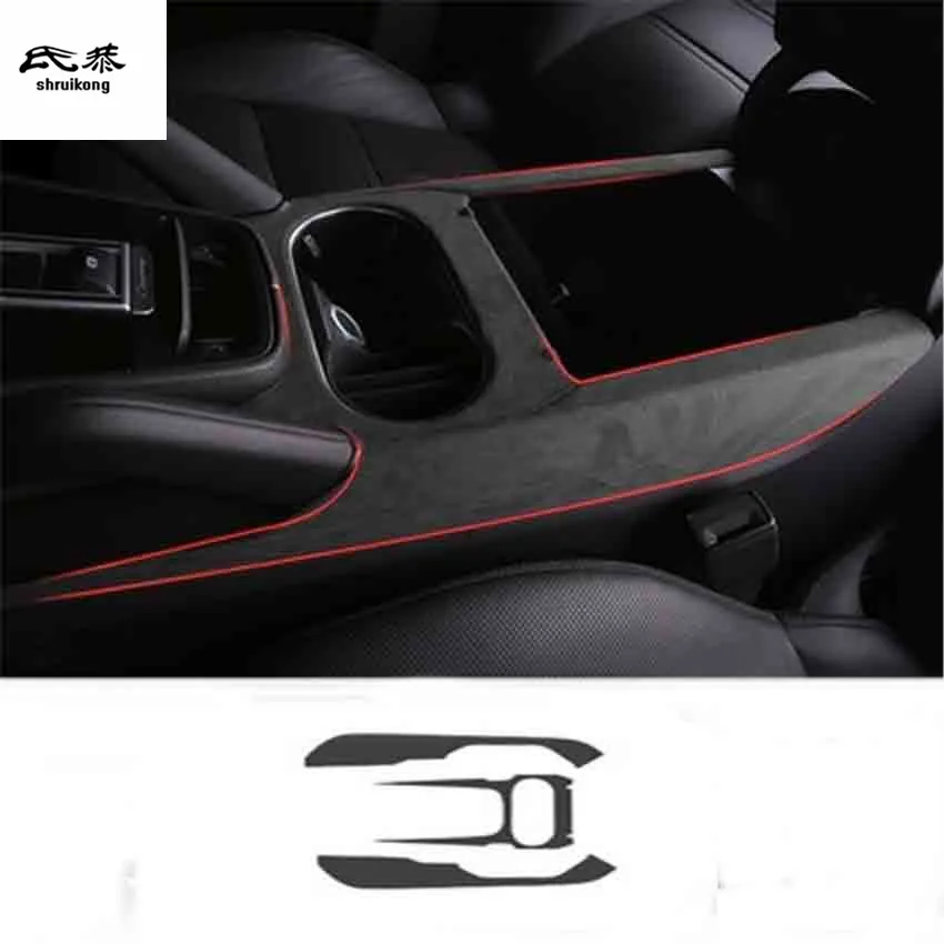 Автомобильная наклейка из алькантары 3 шт./лот кожаный декоративный чехол для