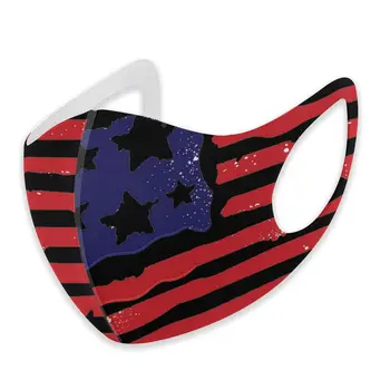 

American Flag print The stylish windproof and dustproof mask can clean the dustproof external shielding cloth.