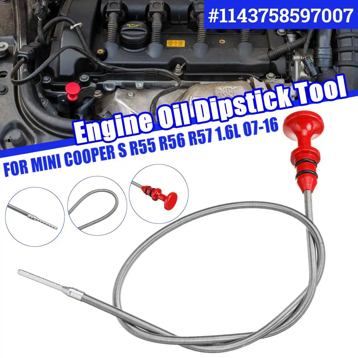 Engine Oil Dipstick Tool 1143758597007 61cm For Mini Cooper S R55 R56 R57 1 6l 2007 2008 2009 2010 2011 2012 2013 2014 2015 2016 Engine Oil Aliexpress