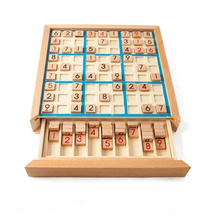 

Wooden Five in One Sudoku Game Adult Logical Thinking Sudoku shu du qi Children'S Educational Toy