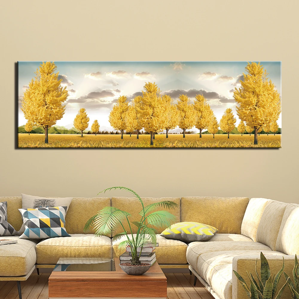 

Home Decor Canvas Pictures Framework HD Prints Poster 1 Piece Abstract tree Paintings Modular Living Room Wall Art