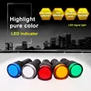 16mm Panel Mount Signal Power Led Indicator Light Blue Green Red White Yellow Pilot Lamp AC/DC 12V/24V/220V Signal Warning Lamp ► Photo 3/5