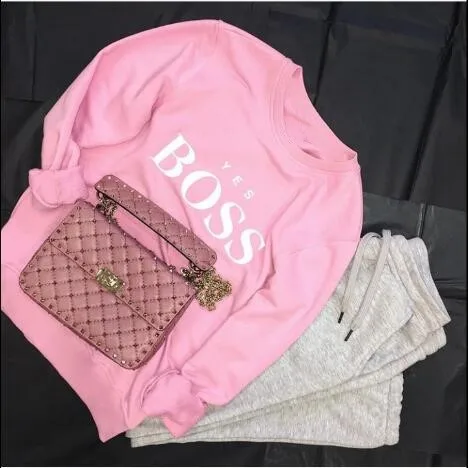Новый Повседневное Топы Moletom Infantil Menino сделать джемпер гранж Эстетическая одежда Boss розовая толстовка в стиле Тамблер Hipster 90s Для женщин