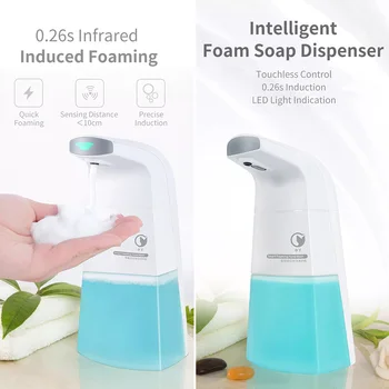 

Full-automatic Inductive Foaming Soap Dispenser Intelligent Sensor Touchless Liquid Foam Hand Sanitizers Dispenser