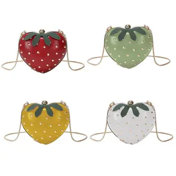 

Women's Crossbody Shoulder Handbag Fruit Style Clutch Girl's Cute Strawberry Shaped Bag Satchel Purse LX9F