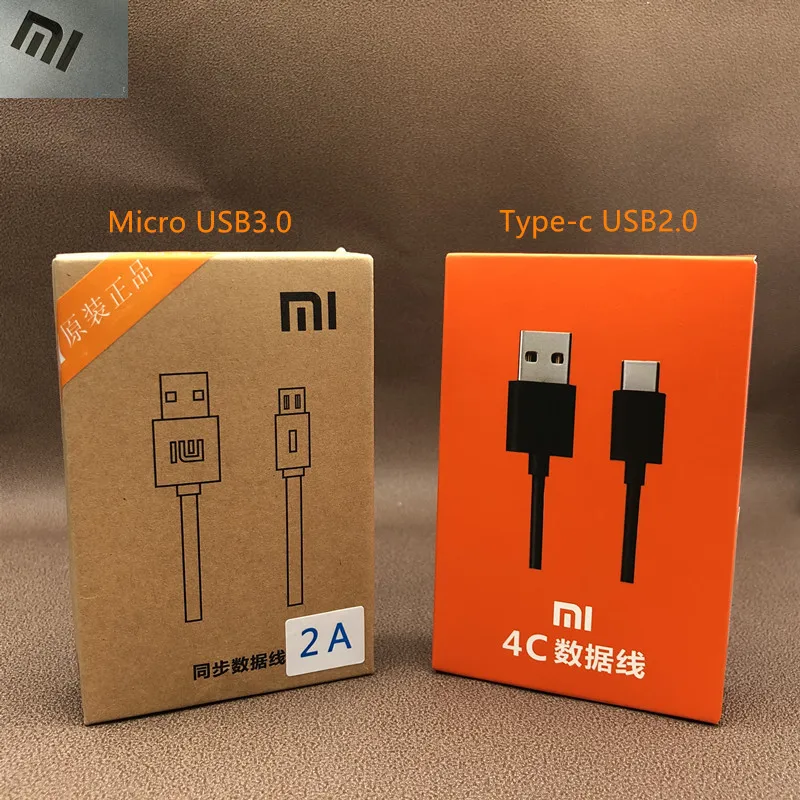 Micro USB для Xiaomi/type C 2A кабель быстрого зарядного устройства 120 см для mi F1 A1 A2 6 8 9 SE Red mi K20 Pro Note 4 4X5 6 7 с коробкой