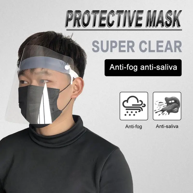 

Safety Anti-Fog Anti-Spatter Protective Mask Mask 360 Degree Antifoam Cap Hd Transparent Mask Clear Vision Face Mask Supplies