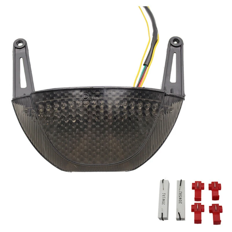 

For Honda Cbr600Rr 2007-2012 Motorcycle Rear Led Tail Light Brake Turn Signals Integrated(Black)