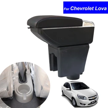 

For Chevrolet Lova 2006 2007 2008 2009 2010 2011 Armrests Leather Car Center Console Armrests Storage Box with USB