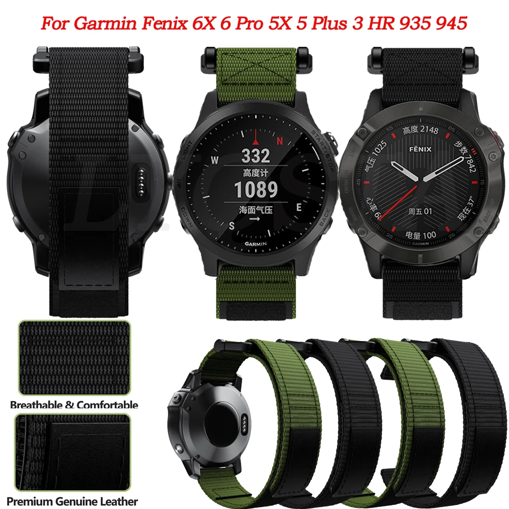 26mm Strap Garmin Fenix 5x Nylon | Nylon Watchband Watch Garmin Fenix 5 - New - Aliexpress