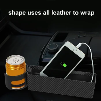

Car Seat Gap Filler Storage Box Wallet Phone Coins Keys Card Organizer Holder Car Accessories Cellphone Wallet Storage Box