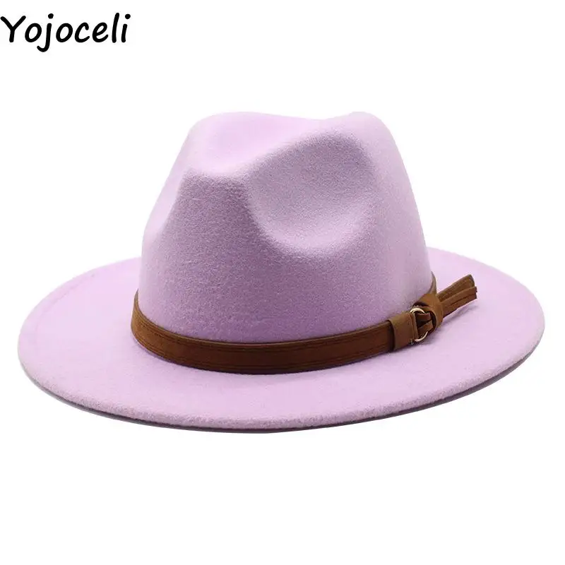 

Шляпа Yojoceli, Женская Федора с широкими полями, Классическая, бежевая, белая, свадебная, церковная, в стиле хип-хоп, Зимняя женская шляпа, шляпа, Мужская