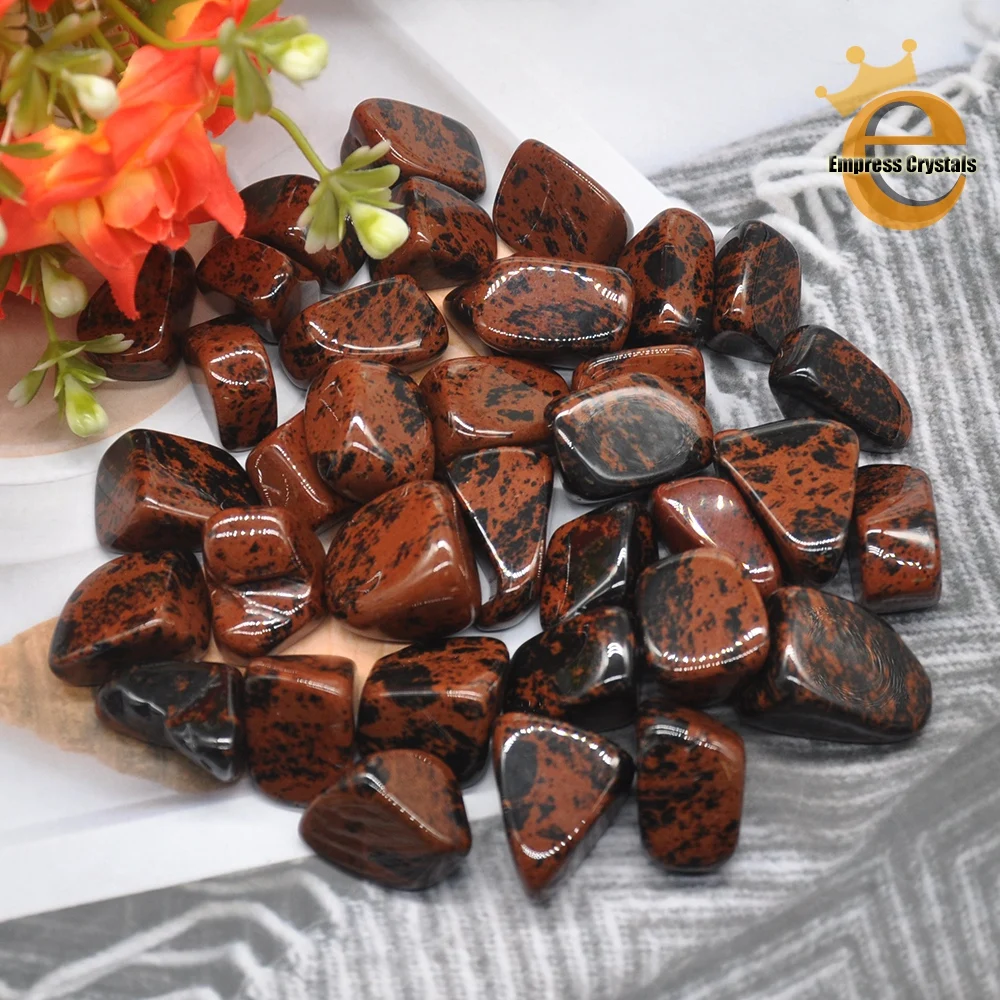 Natural Red Mahogany Obsidian Stone Mineral DIY Jewelry