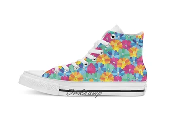 

Rainbow Turkeys Custom Casual High Top lace-up Canvas shoes sneakers Drop shipping