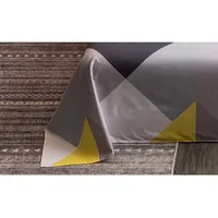 WOSTAR Geometry printed flat bed sheet set couple 2 people super cozy luxury double bed bedsheet single double queen king size 4