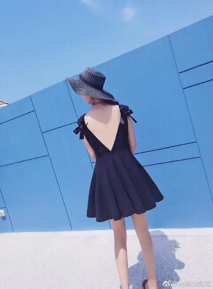 Летняя мода Хепберн ветер черный белый полосатый бант летняя шляпа от солнца красивая женская Соломенная пляжная шляпа с большими полями