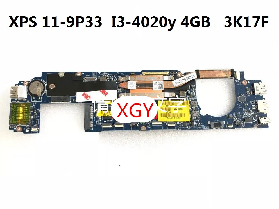 Материнская плата для Dell XPS 11 9P33 i3-4020Y 4G LA-A161P 3K17F 100% Test ok | Компьютеры и офис