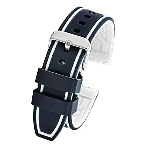 22 мм ремешок для samsung gear s3 galaxy Watch 46 мм силиконовый ремешок huami amazfit pace 22 мм спортивный браслет - Цвет ремешка: white