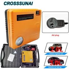 Штепсельная Вилка австралийского стандарта Портативный автомобиль скачок стартер Мощность банк 12V воздушный насос подкачки аварийного Зарядное устройство предупреждающие светильник Батарея 16800 мА-ч
