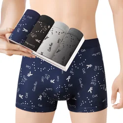 4pcs/Lot Cotton Male Panties Men's Underwear Boxers Breathable Man Boxer Solid Underpants Comfortable Shorts Sexy Lingerie L-4XL