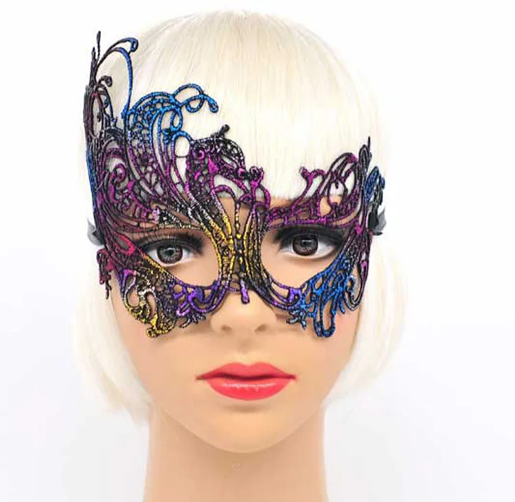 Women Sexy Lace Halloween Eye Mask Masquerade Masks For Venetian Costumes Carnival Anonymous Mardi |