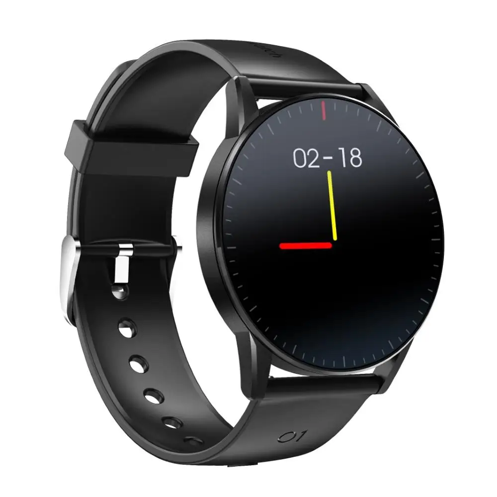 QS09 1,3 inch монитор сердечного ритма во время сна Водонепроницаемый IP67 Смарт Браслет Шагомер фитнес трекер часы горячая распродажа - Цвет: Черный