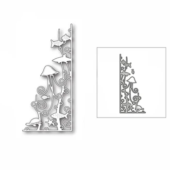 

New Sea Turtle Jellyfish Fish Border 2020 Metal Cutting Dies for DIY Scrapbooking Decor and Card Making Embossing Craft No Stamp