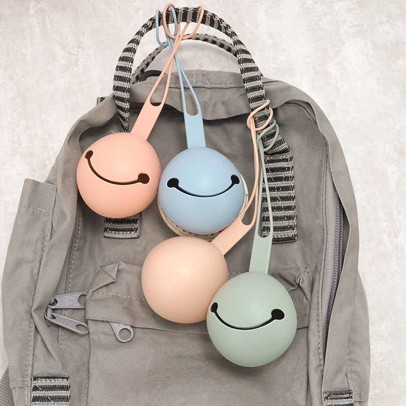 Safe Silicone Easy to Clean Soother Dishwasher Container Box Handy Pacifier Pocket Solid Travel Storage Pacifier Holder
