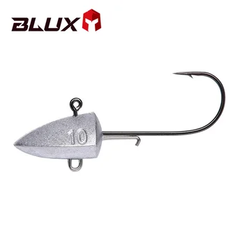 HOT OFFER ❤️ BLUX Dart Jighead Fishhooks 3.5g 5g 7g 10g 14g Worm Fishing Lure Hook Soft Lure Lead Jig Head Artificial Bait Fishing Tackle - discount item 28% OFF Sports & Entertainment
