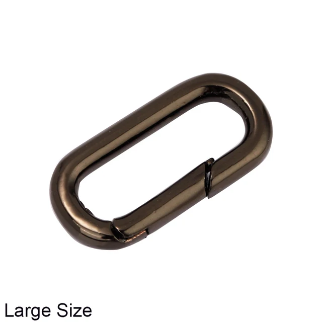 Gold Large Oval Carabiner Clicker Clasp