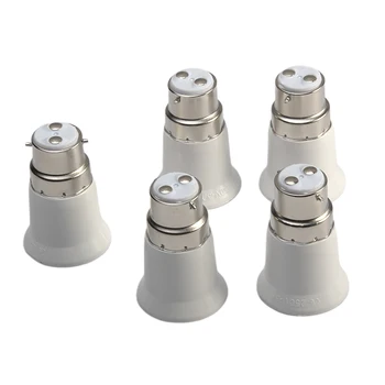 

Light Bulb B22 To E27 Adapter Base Led Lamp Holder Anti-burning Converter Durable Socket Screw