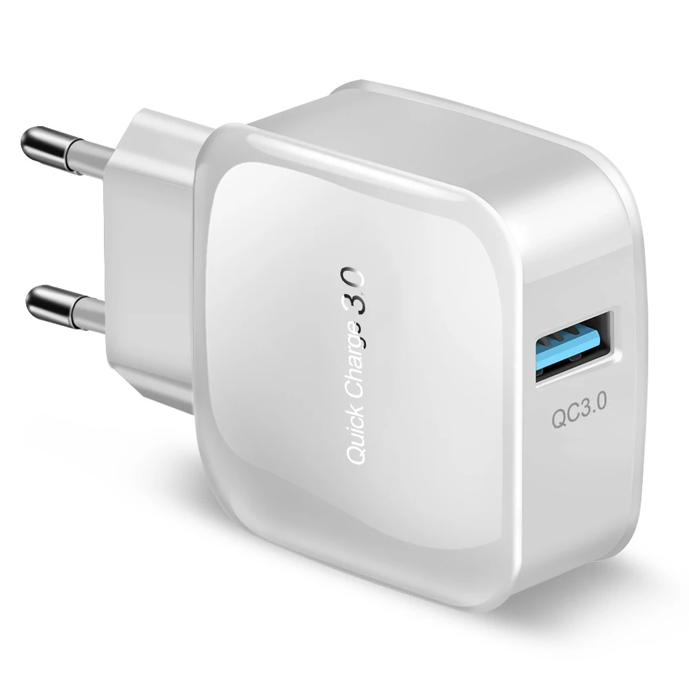 White EU Plug Suhach Быстрая зарядка QC 3,0 USB настенное зарядное устройство для iPhone 6 7 8 X Xs MAX XR iPad Mini 3 4 5 samsung S8 S9 htc быстрое зарядное устройство - Тип штекера: White EU Plug