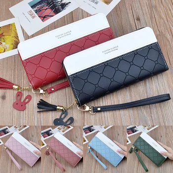 

Women Wallets Fashion Lady Wristlet Handbags Long Money Bag Zipper Coin Purse Cards ID Holder Clutch Woman Wallet Burse Notecase