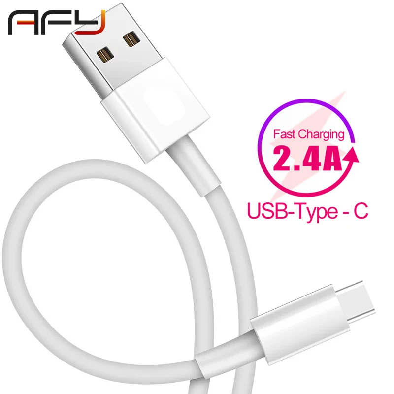 Кабель AFY USB Type C для Xiaomi Redmi Note 7 Mi9 кабель Samsung S9 Быстрая зарядка провод USB-C зарядки