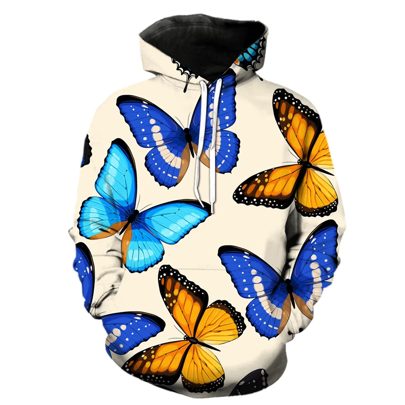 hoodie black kid 2022 New Hoodie Exquisite Cartoon Butterfly Fashion Men Women Kids 3D Printed Sweatshirts Streetwear Kids Jumpers child hoodie vest