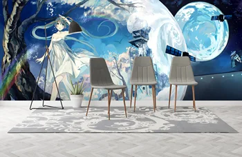 

[Self-Adhesive] 3D Hatsune Miku 65653 Japan Anime Wall Paper mural Wall Print Decal Wall Murals