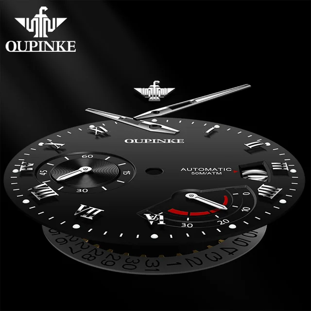 Business Men\'s Automatic Watch Sapphire Mirror Tungsten Steel Watch Waterproof Automatic Winding Mechanical Watch 5