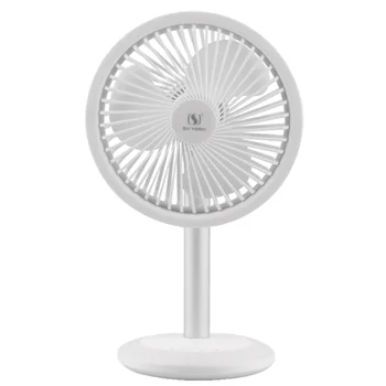 

1Pc USB Rechargeable Cooling Fan Clip Style Silence Shaking Heads Angle Adjustable Fan Portable LED Light Mini Fan for Home Offi