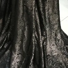 5 метров DHL стекляная Темно-Черная 5 мм блестящая ткань для платья Одежда DIY ткань костюм материал праздничный фон декорации