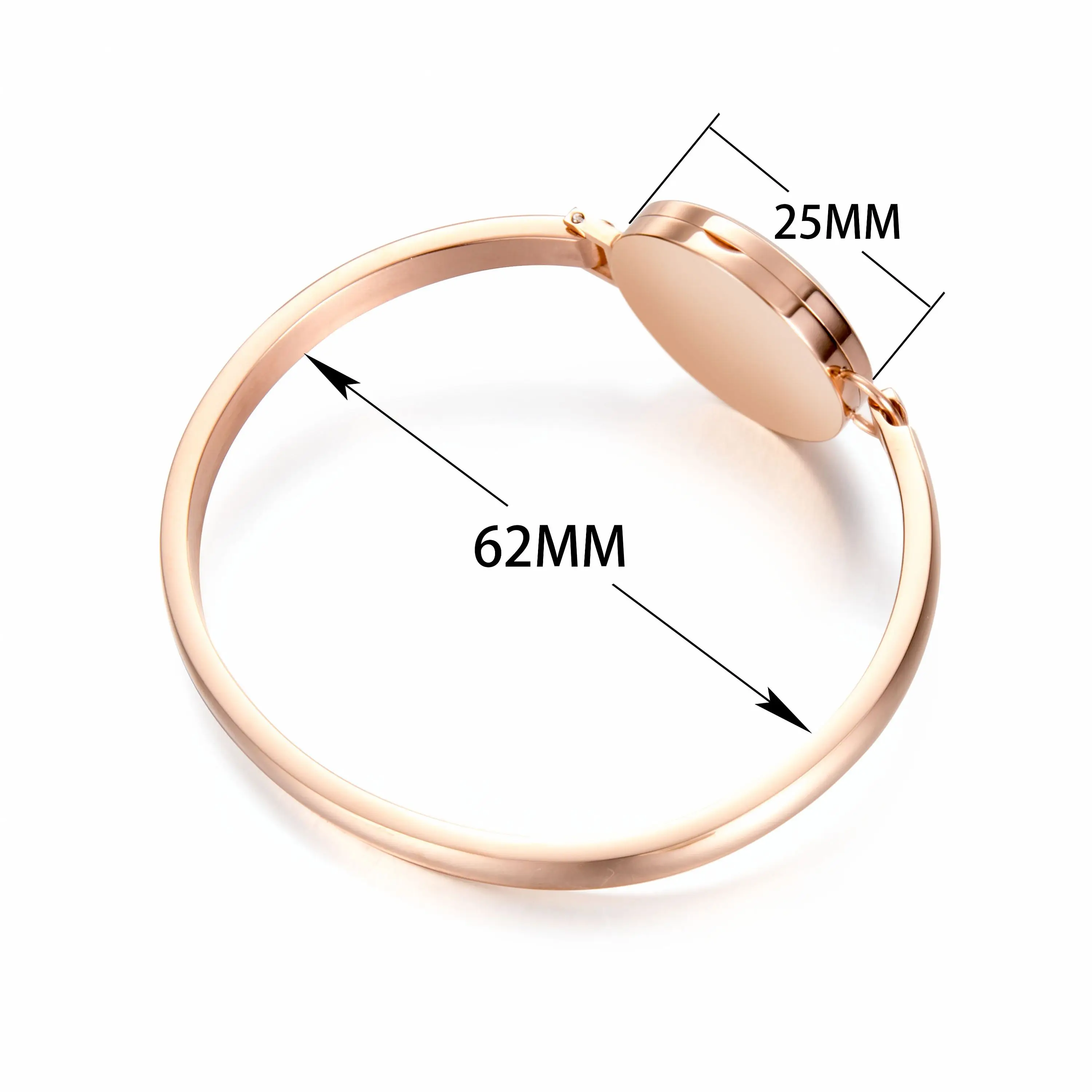 Изготовленный Браслет-манжета из розового золота, аромотерапия, диффузор эфирного масла, браслет из нержавеющей стали 316L, модный мужской браслет